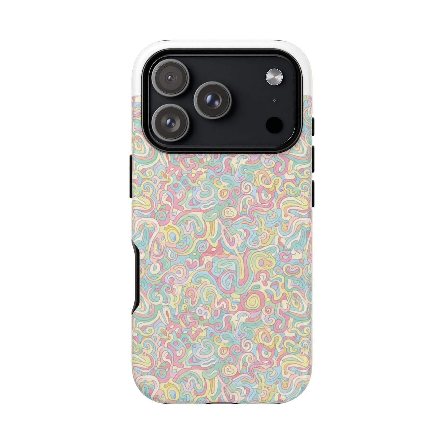 Psychedelic Swirl Phone Case - Colorful Retro iPhone Cover
