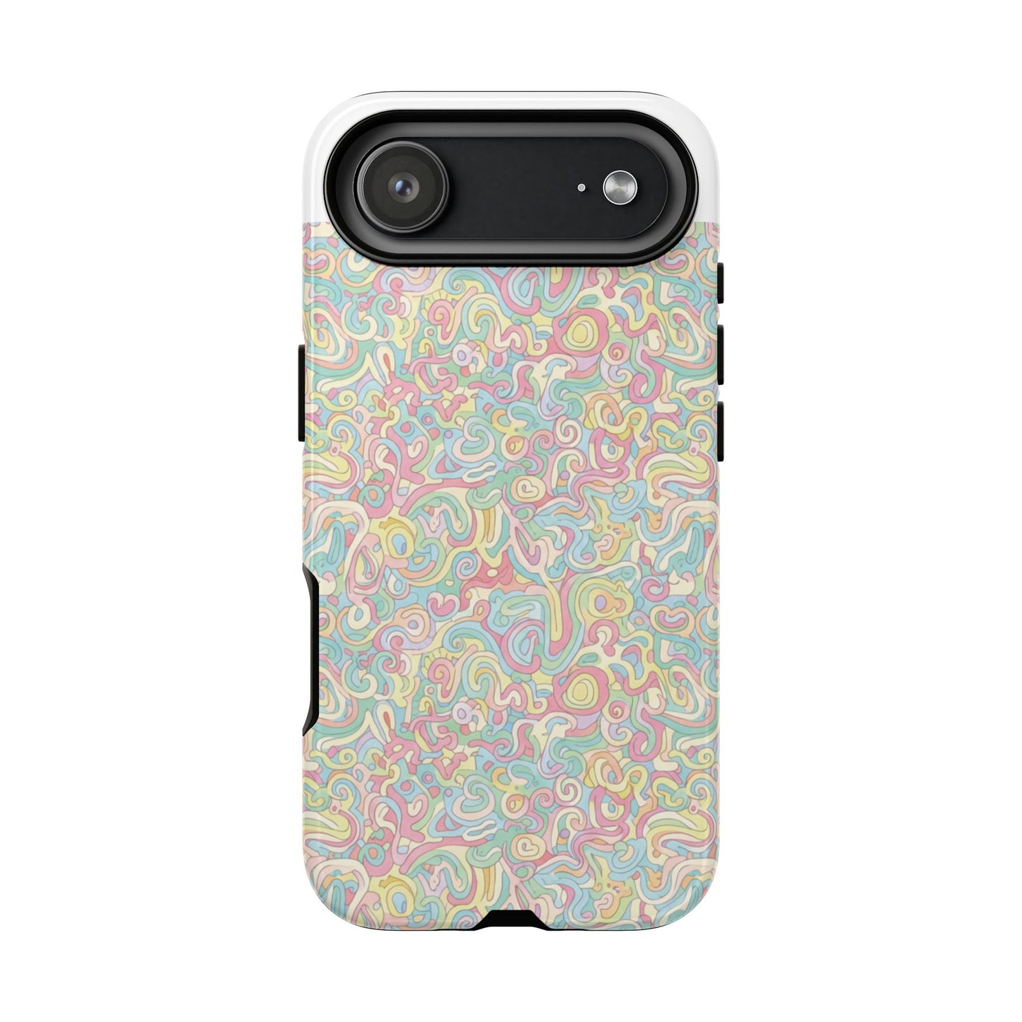 Psychedelic Swirl Phone Case - Colorful Retro iPhone Cover