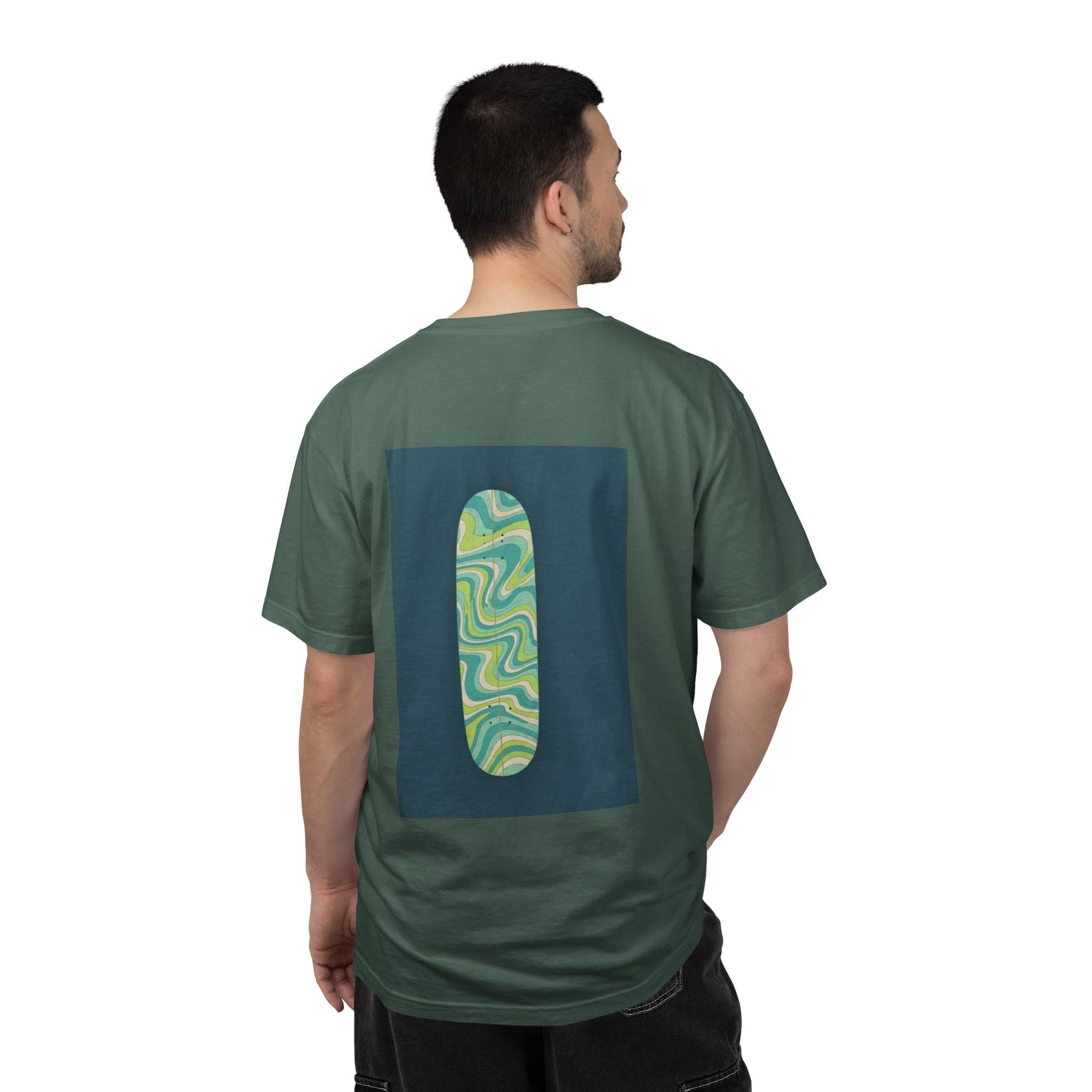 Graphic T-Shirt — 'SLIFF' Purple Swirl Skateboard Tee