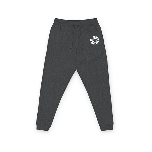 Embroidered Recycle Symbol Joggers — Eco-Friendly Fleece Sweatpants