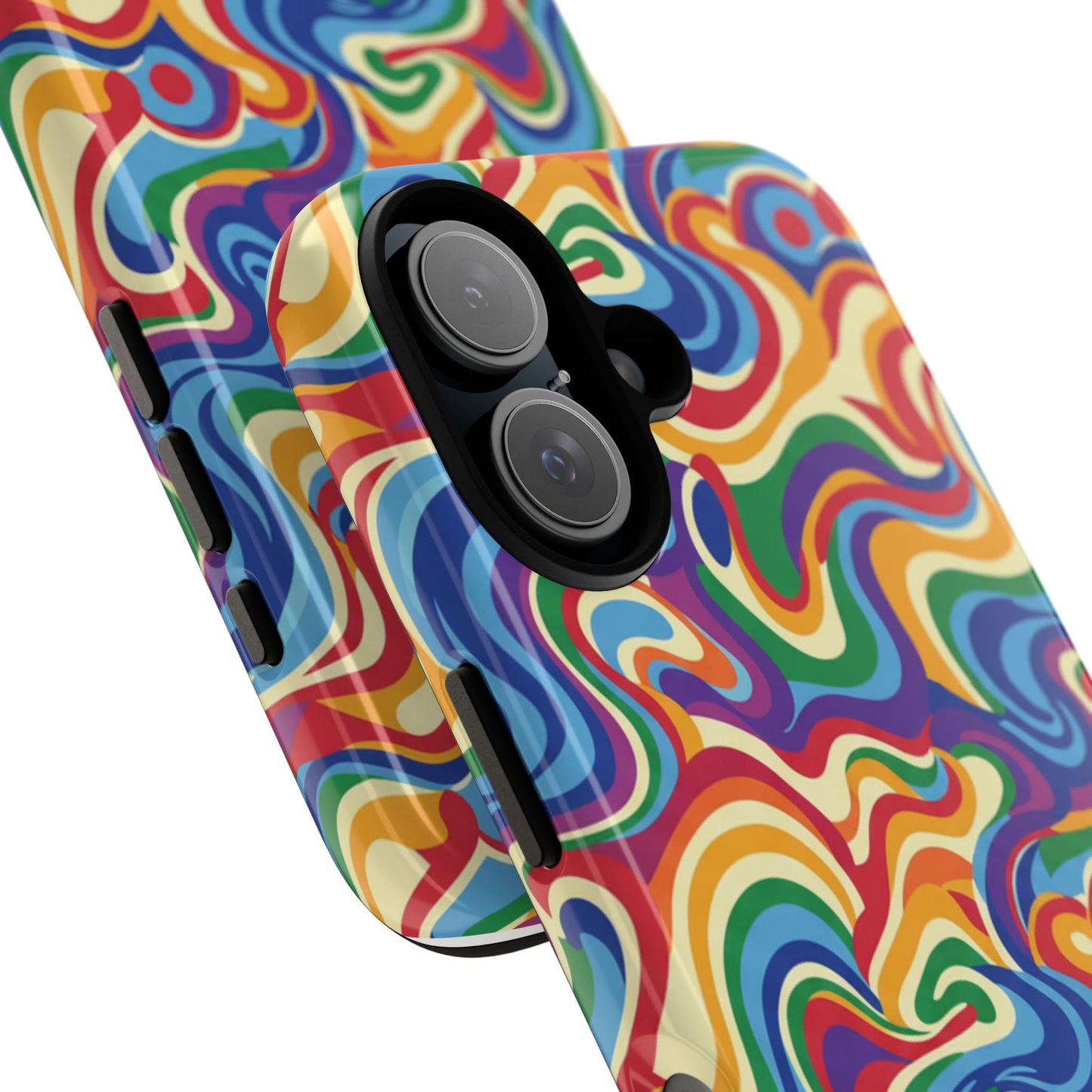 Psychedelic Swirl Phone Case - Colorful Retro iPhone Cover