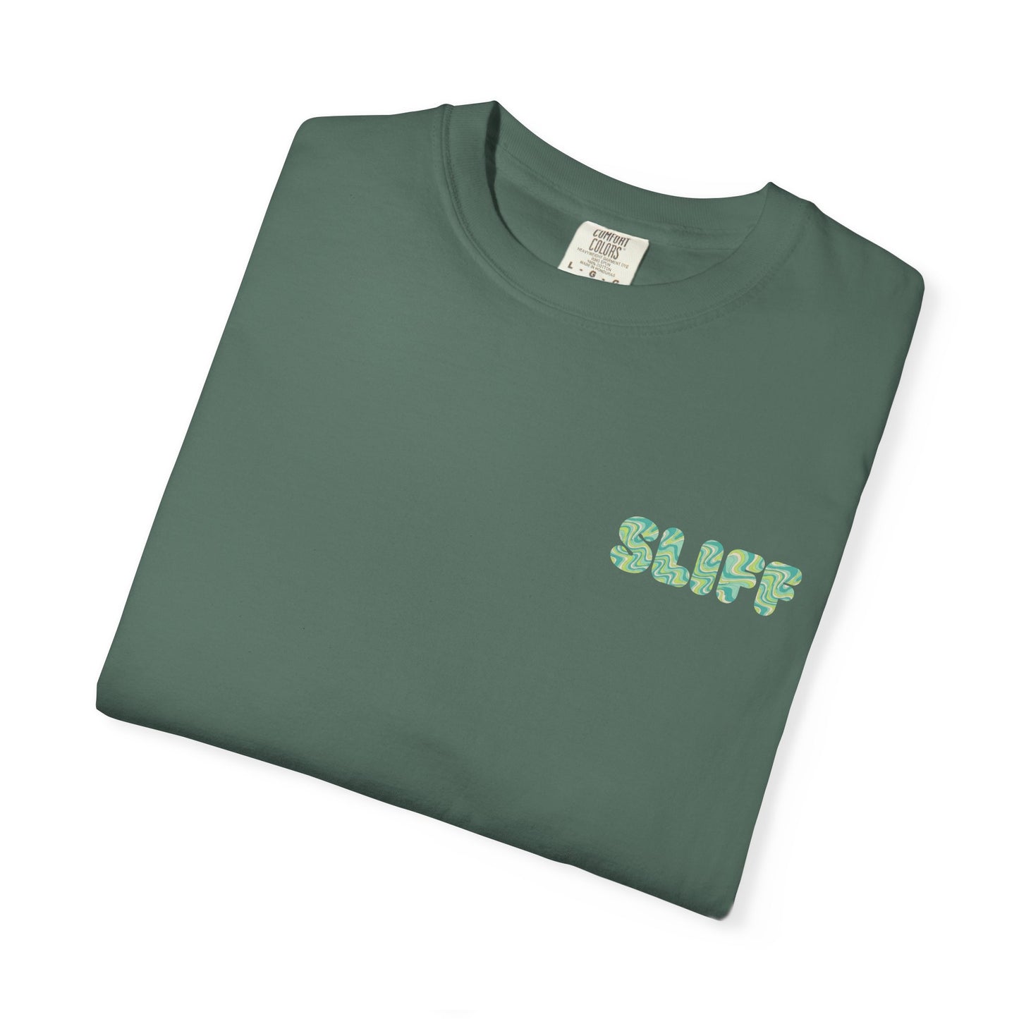 Graphic T-Shirt — 'SLIFF' Purple Swirl Skateboard Tee