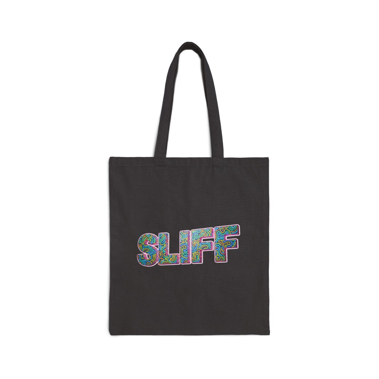 SLIFF Floral Pattern Canvas Tote Bag — Eco Cotton Grocery & Market Tote