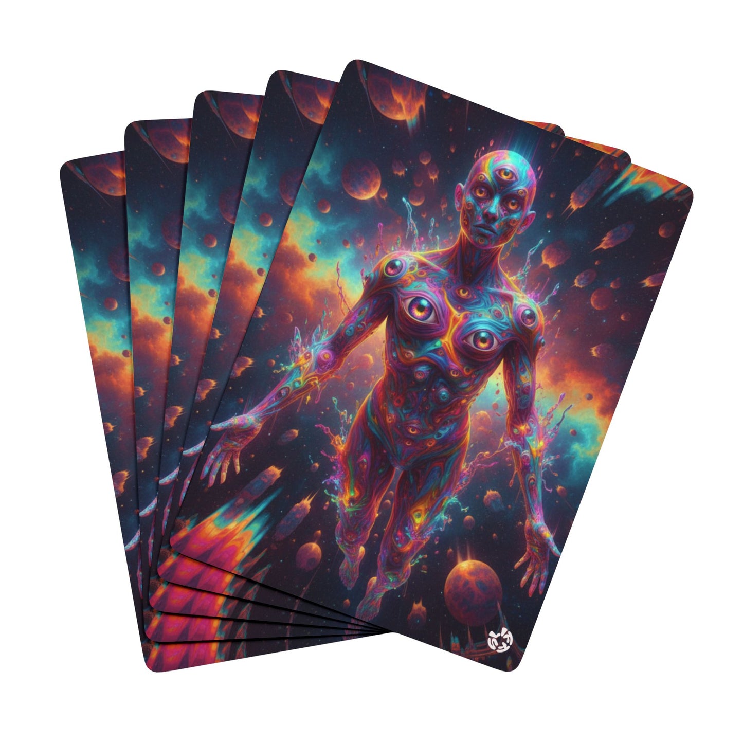 Cosmic Vision Poker Playing Cards — Psychedelic Space Art Deck