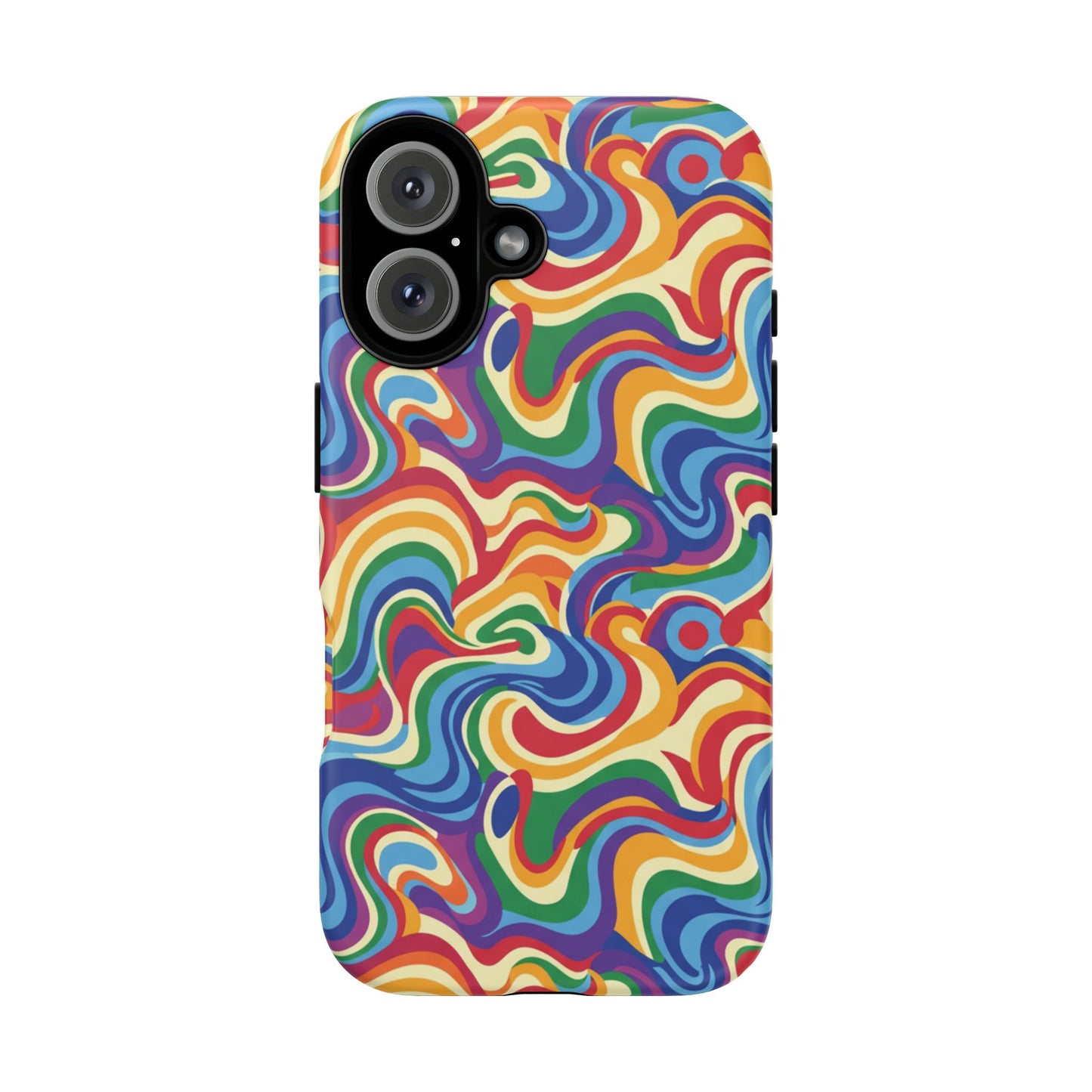 Psychedelic Swirl Phone Case - Colorful Retro iPhone Cover