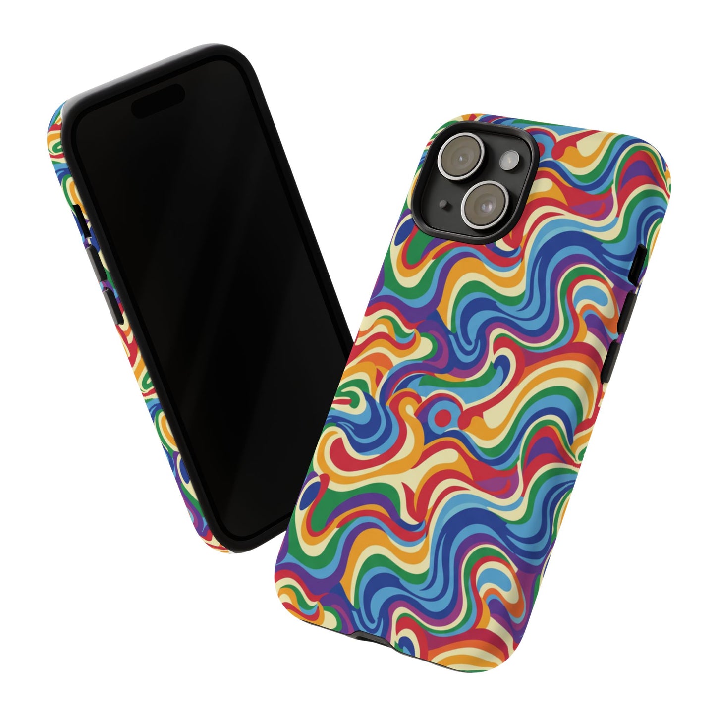 Psychedelic Swirl Phone Case - Colorful Retro iPhone Cover