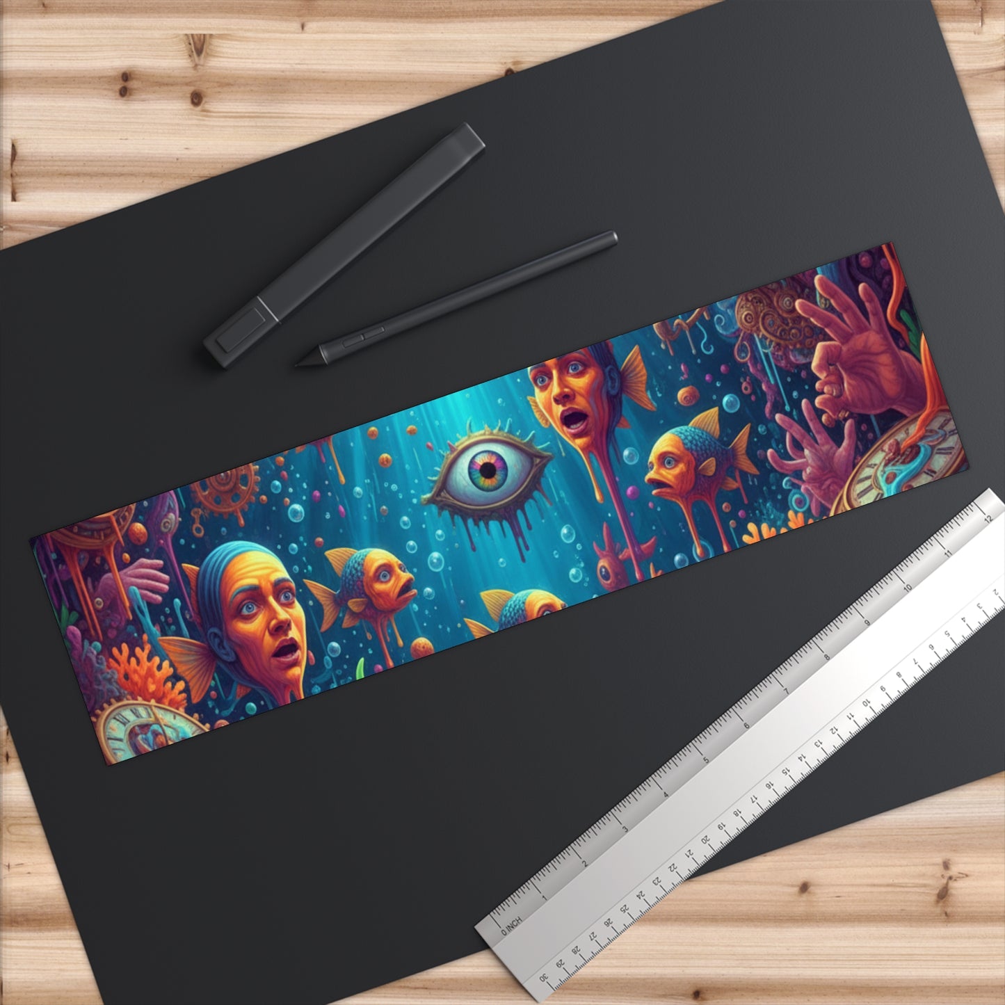 Surreal Underwater Eyes Bumper Sticker