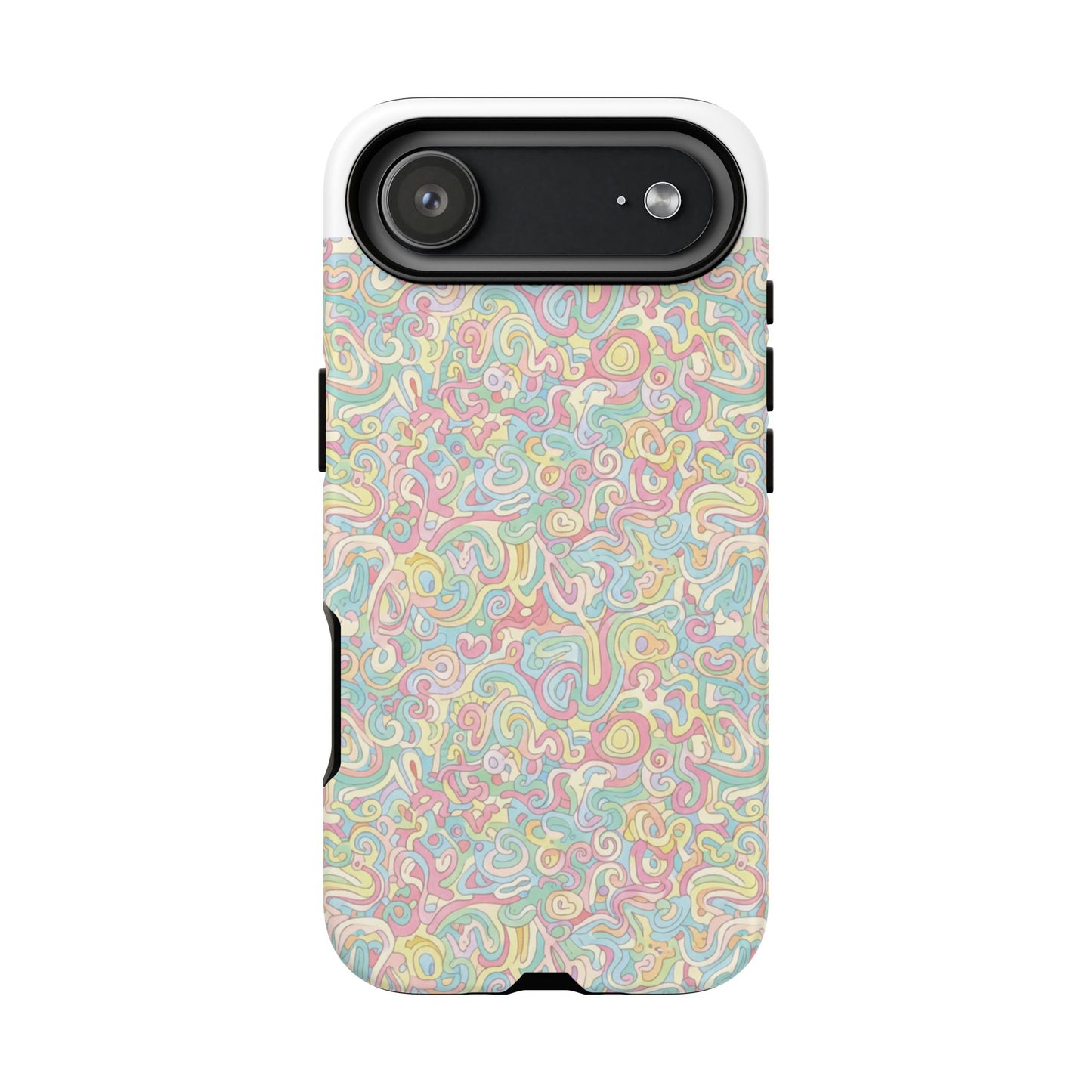 Psychedelic Swirl Phone Case - Colorful Retro iPhone Cover