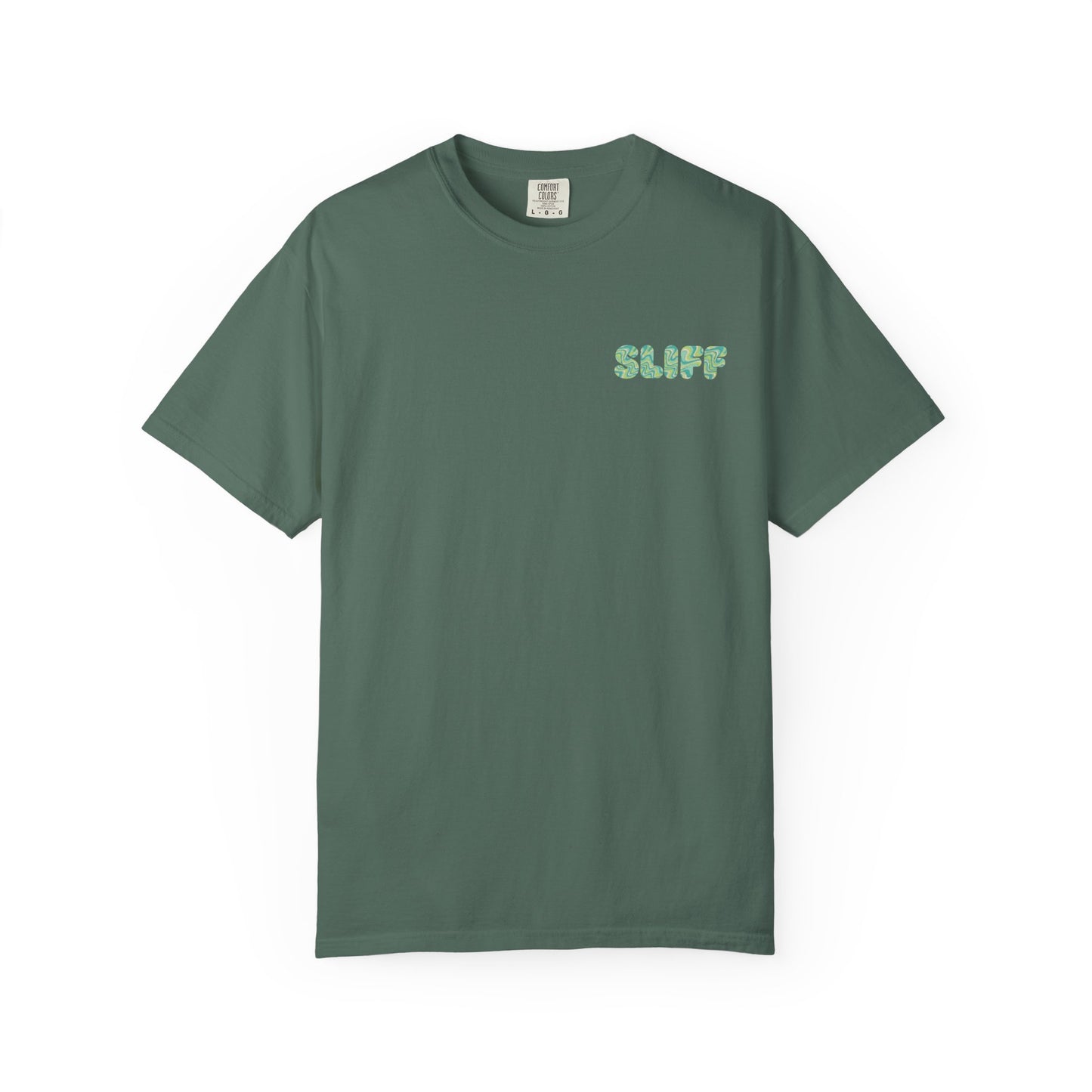 Graphic T-Shirt — 'SLIFF' Purple Swirl Skateboard Tee