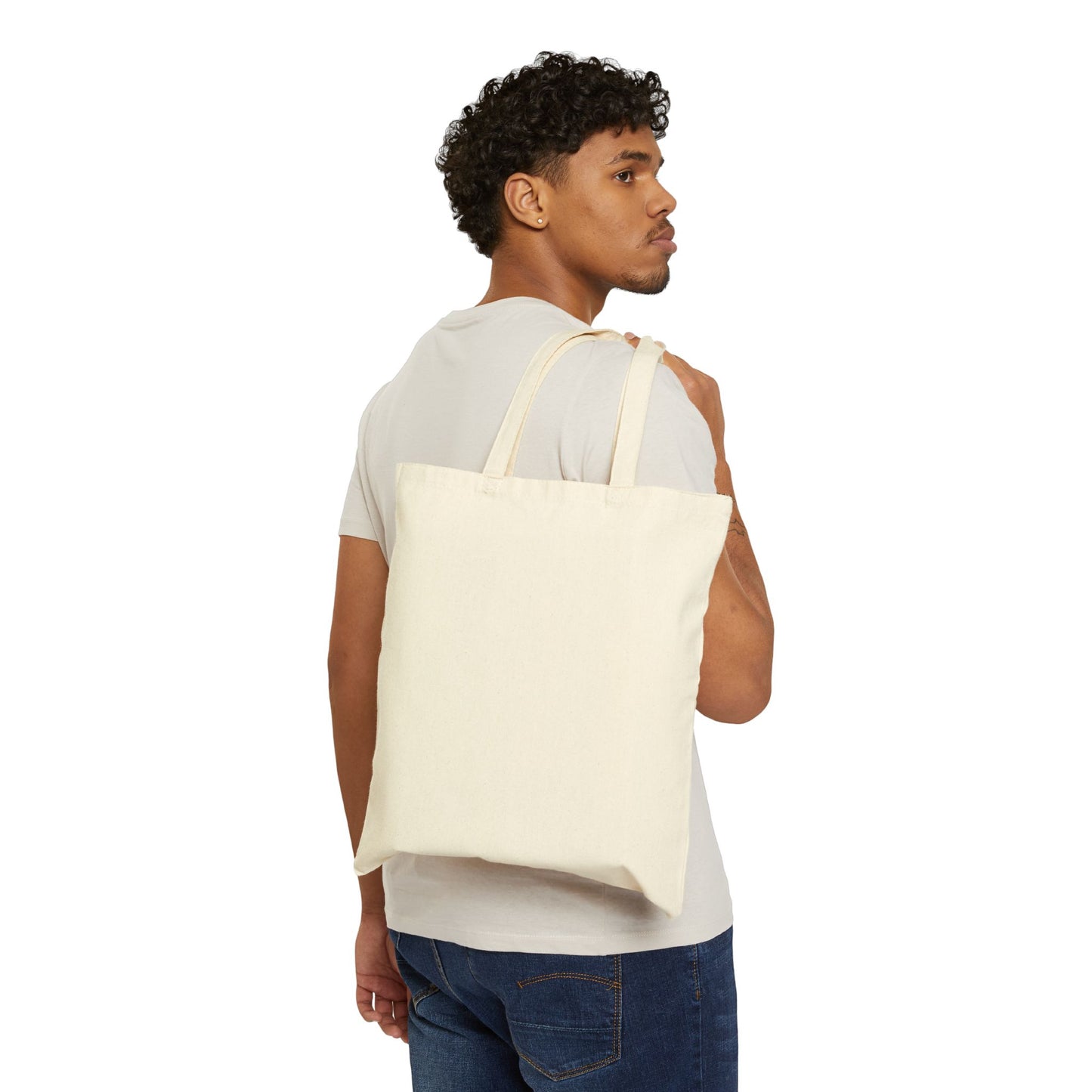 SLIFF Floral Pattern Canvas Tote Bag — Eco Cotton Grocery & Market Tote