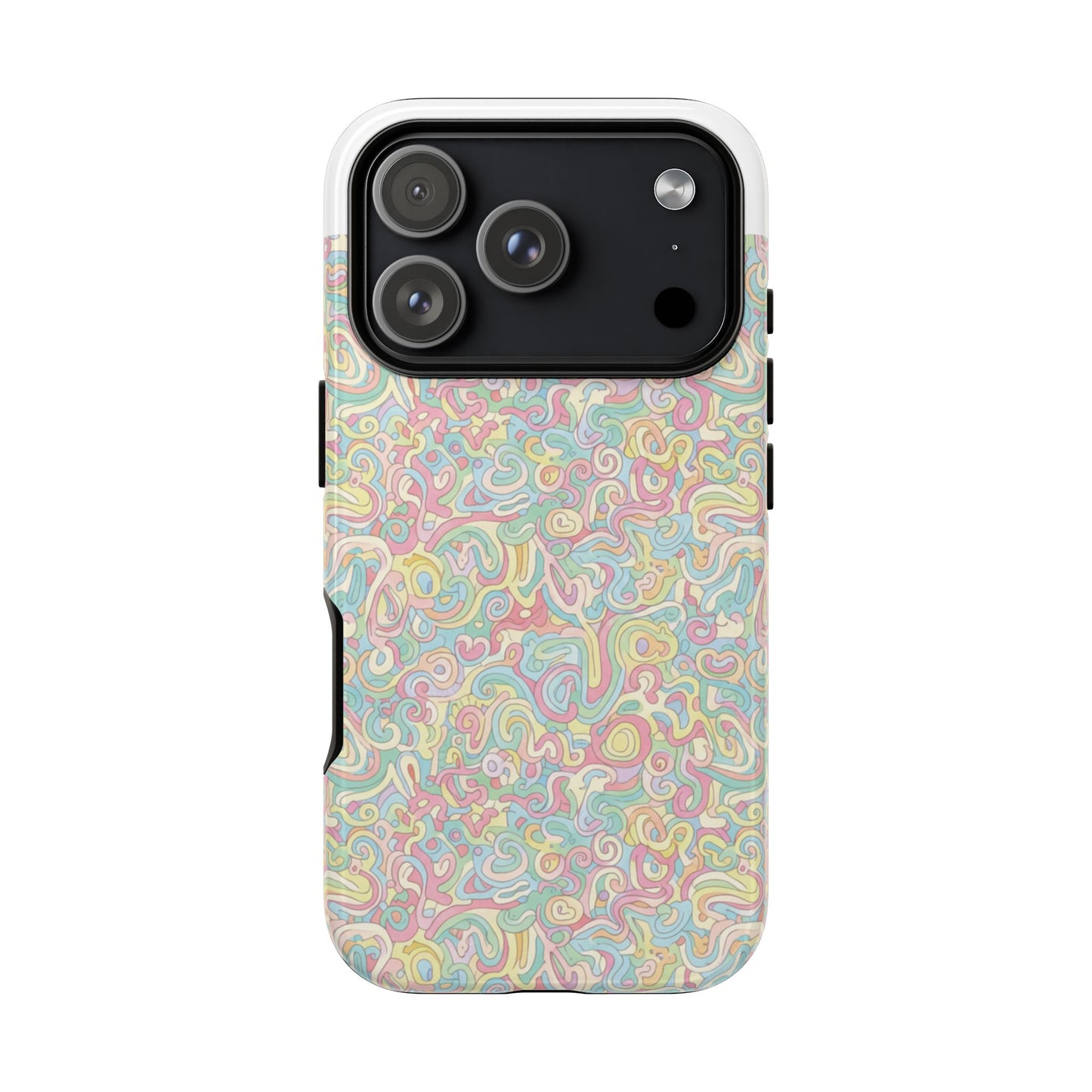 Psychedelic Swirl Phone Case - Colorful Retro iPhone Cover
