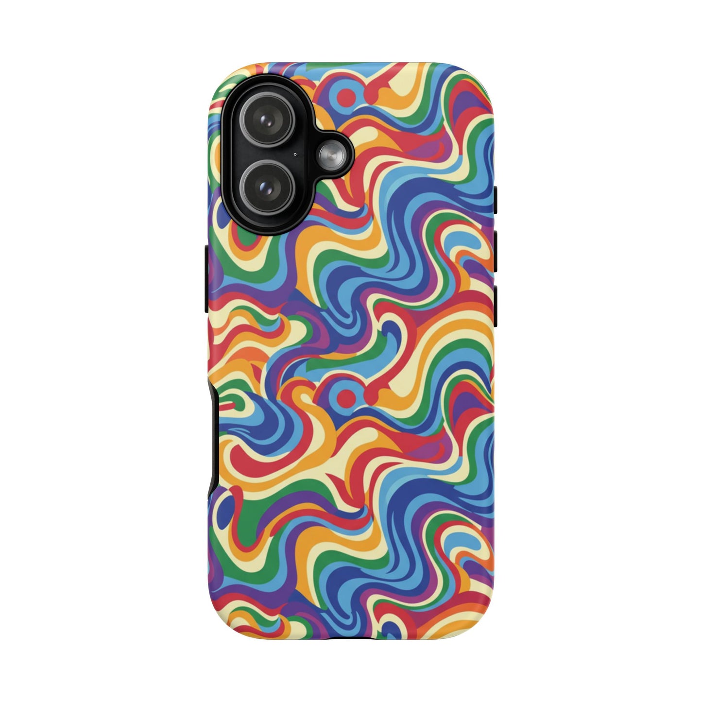Psychedelic Swirl Phone Case - Colorful Retro iPhone Cover