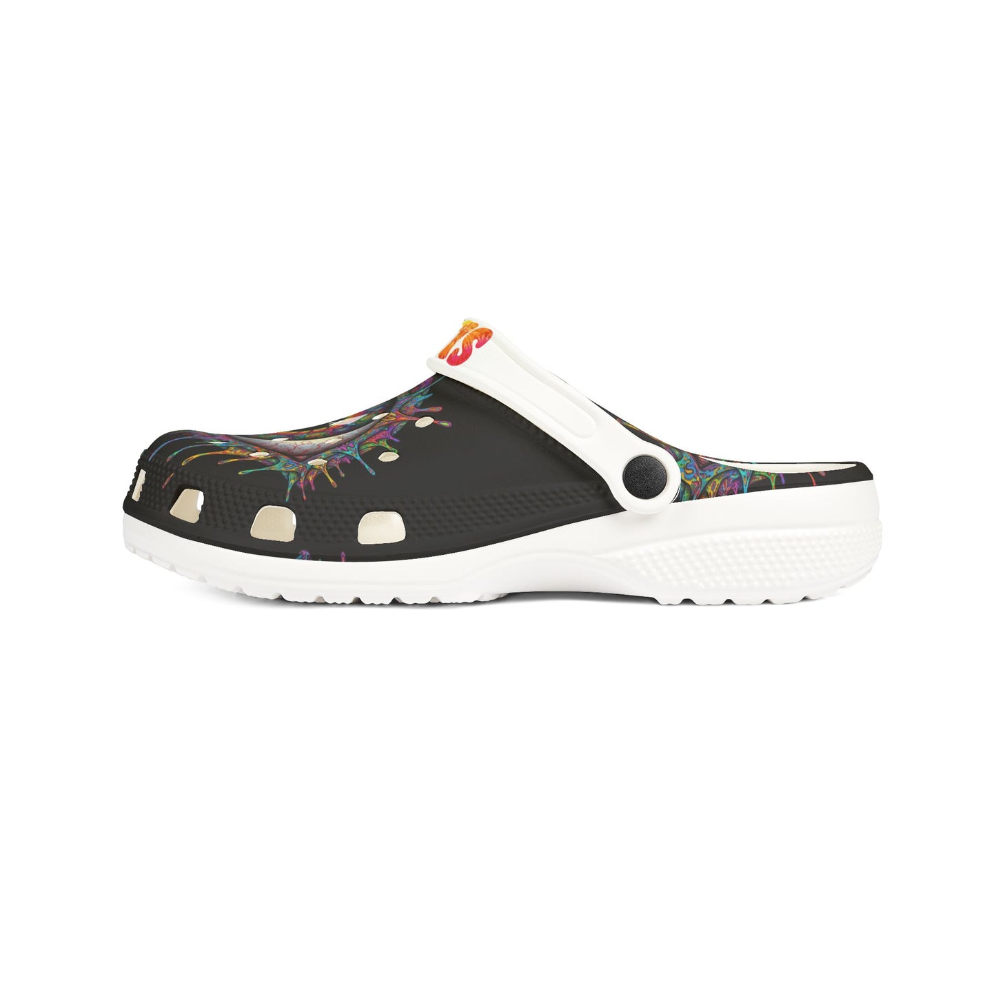 Psychedelic Eye EVA Foam Clogs — Colorful Dripping Eye Slip-Ons