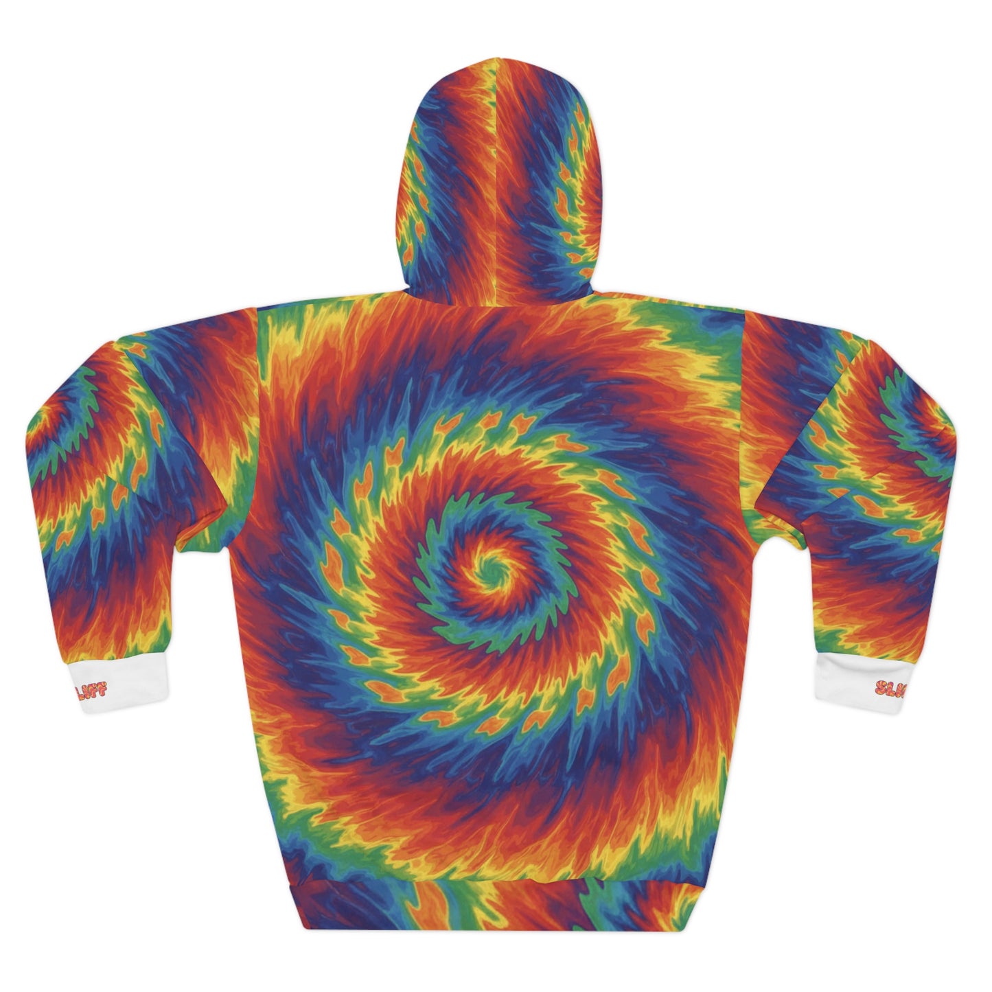 Tie-Dye Spiral Hoodie with Rainbow Gummy Bears — Psychedelic Pullover